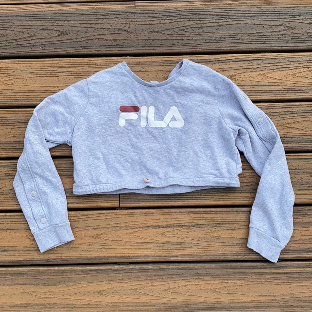 Cropped Fila Crewneck